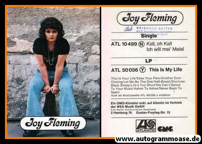 AK Schlager | Joy FLEMING | 1974 "This Is My Life" (GMG)