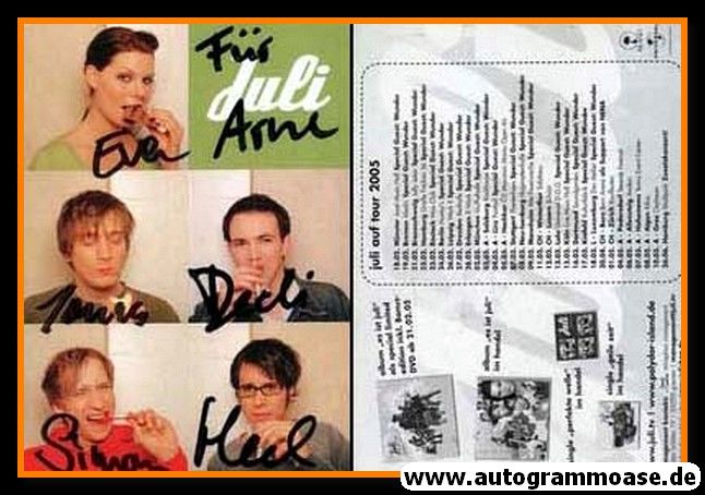 Autogramme Pop | JULI | 2005 "Es Ist Juli" Collage Color)