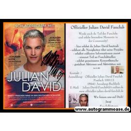 Autogramm Schlager | Julian DAVID | 2010er (Portrait Color)
