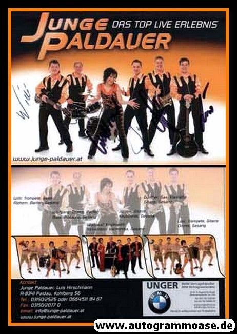 Autogramme Volksmusik | JUNGE PALDAUER | 2010er (Portrait Color)