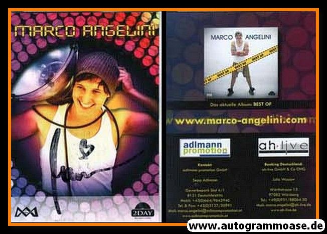 Autogramm Pop | Marco ANGELINI | 2013 "Best Of"