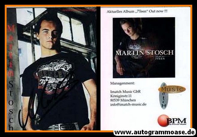 Autogramm Pop | Martin STOSCH | 2008 "7Teen" (BPM)