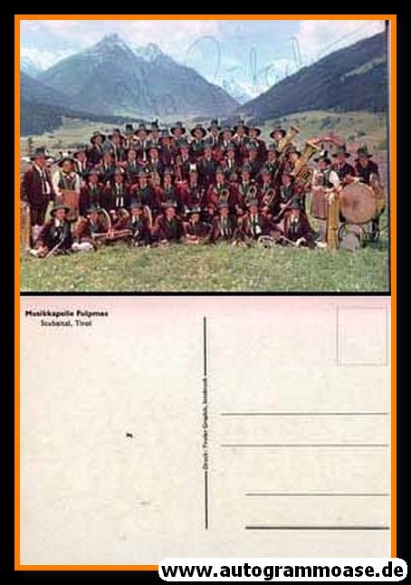 Autogramm Volksmusik | MUSIKKAPELLE FULPMES | 1980er (Portrait Color)