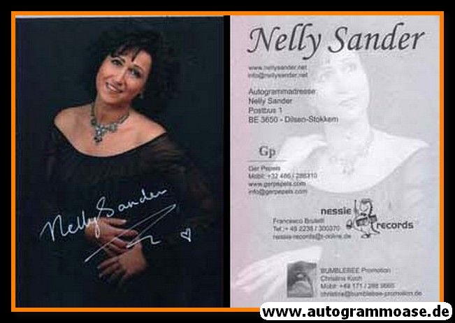 Autogramm Schlager | Nelly SANDER | 2000er (Portrait Color)
