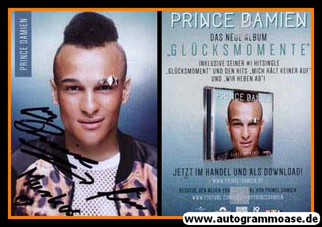 Autogramm Pop | PRINCE DAMIEN | 2006 "Glücksmomente" (Portrait Color)