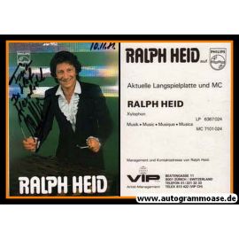 Autogramm Instrumental (Xylophon) | Ralph HEID | 1980er (Portrait Color) Philips