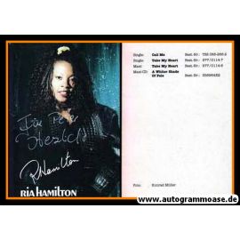 Autogramm Pop | Ria HAMILTON | 1992 Druck "A Whiter Shade"