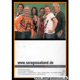 Autogramme Pop | SARAGOSSA BAND | 2010er (Portrait Color) 