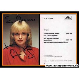 Autogramm Schlager | Siw INGER | 1979 "Komm Und Spiel Mit Mir" (Polydor)