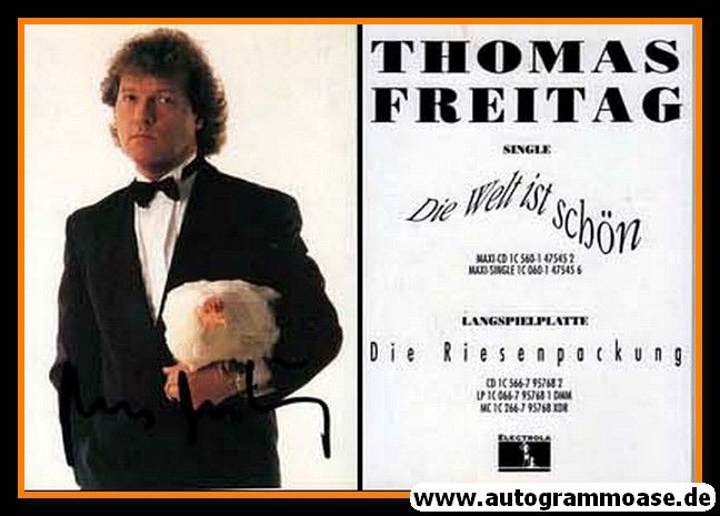 Autogramm Kabarett | Thomas FREITAG | 1991 "Riesenpackung" (Electrola)