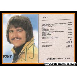 Autogramm Schlager | TONY | 1971 "Kleine Mädchen" (Portrait Color Philips)