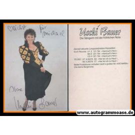 Autogramm Volksmusik | Uschi BAUER | 1987 "Hand aufs Herz"