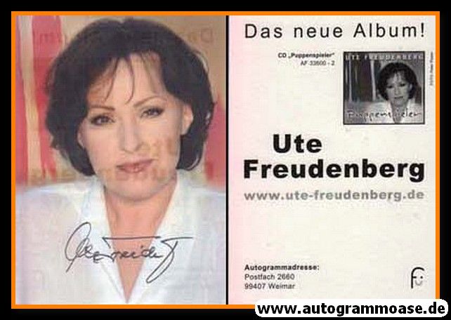 Autogramm Schlager | Ute FREUDENBERG | 2006 "Puppenspieler"