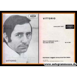 Autogramm Schlager | Vittorio CASAGRANDE | 1968 "Wenn Ich Heimkomm" (Portrait SW Vogue)