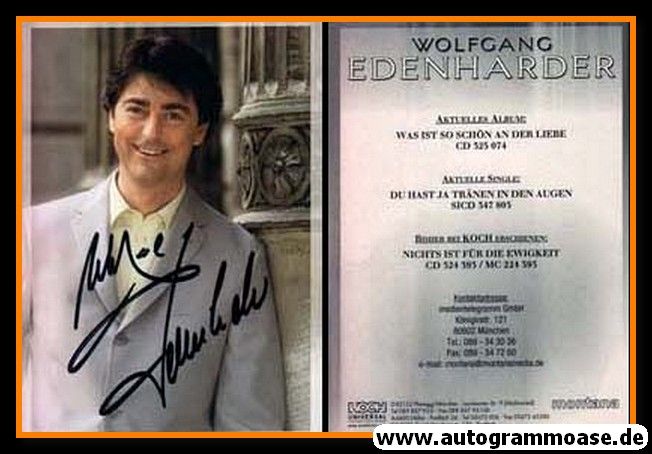 Autogramm Volksmusik | Wolfgang EDENHARDER | 2002 "Was Ist So Schön" (Portrait Color Koch)