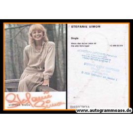 Autogramm Schlager | Stefanie SIMON | 1977 "Wenn Das Deine Liebe Ist" (EMI)