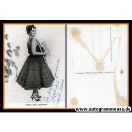 Autogramm Volksmusik | Trautel BERNA | 1960er (Portrait SW)