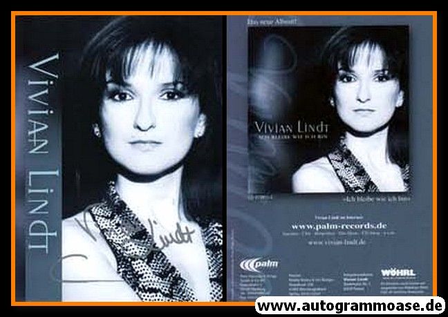 Autogramm Schlager | Vivian LINDT | 2004 "Ich Bleibe Wie Ich Bin" (Palm) 1