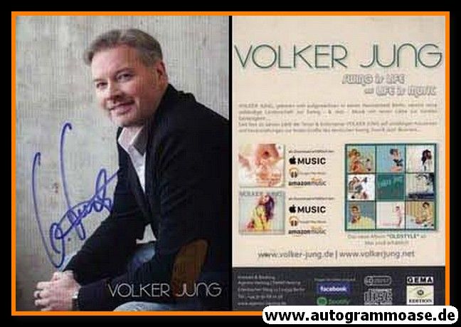 Autogramm Schlager | Volker JUNG | 2018 "Oldstyle"