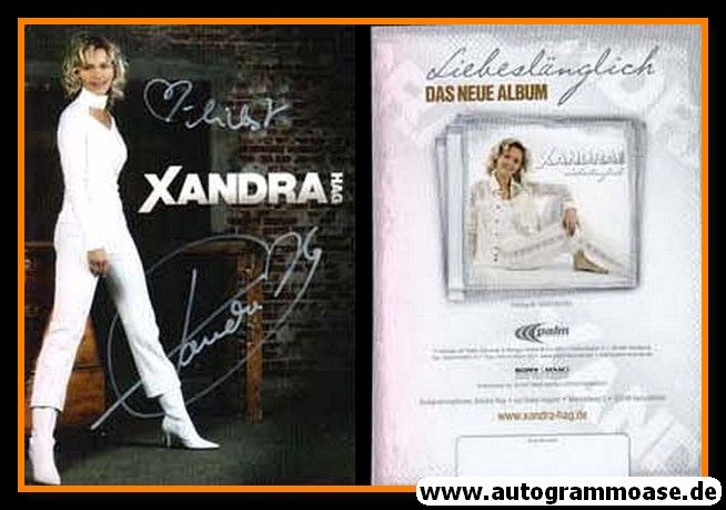Autogramm Schlager | Xandra HAG | 2008 "Liebeslänglich" (Palm)