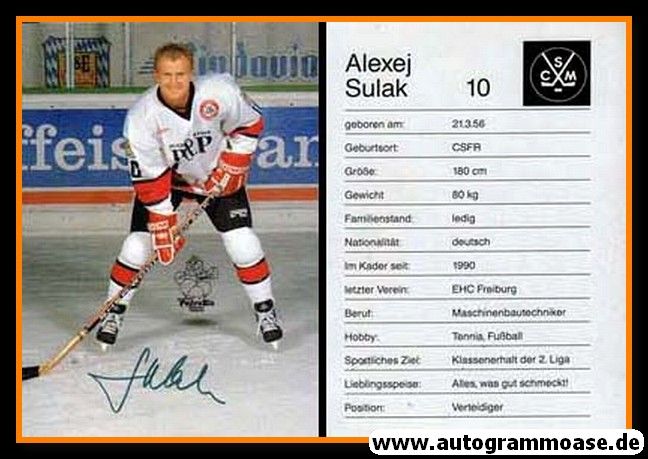 Autogramm Eishockey | SC Memmingen | 1990er | Alexej SULAK