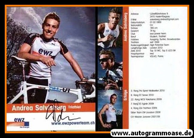 Autogramm Triathlon | Andrea SALVISBERG | 2010 (EWZ)