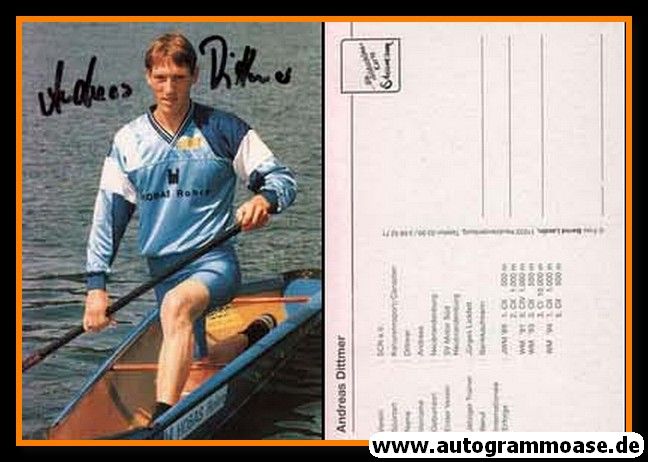 Autogramm Kanu | Andreas DITTMER | 1994 (Portrait Color) OS-Gold