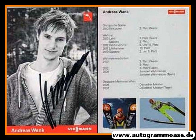 Autogramm Skispringen | Andreas WANK | 2013 (Viessmann)