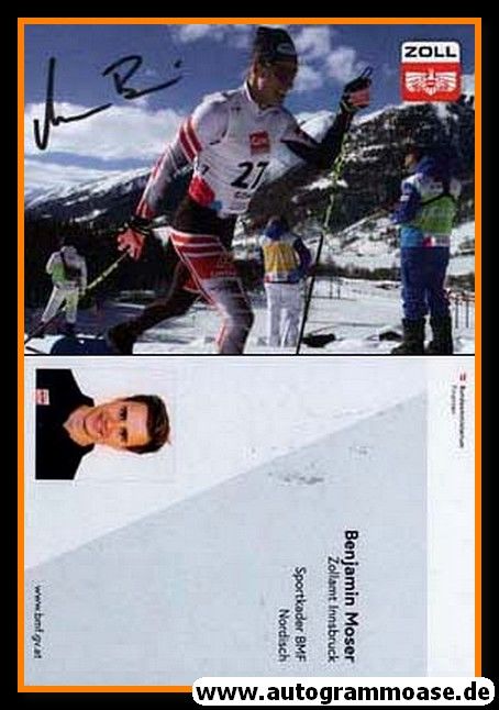 Autogramm Langlauf | Benjamin MOSER | 2010er (Zoll BMF)
