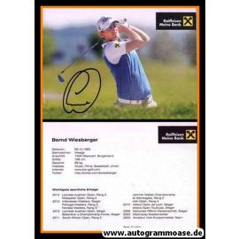 Autogramm Golf | Bernd WIESINGER | 2014 (Raiffeisen)