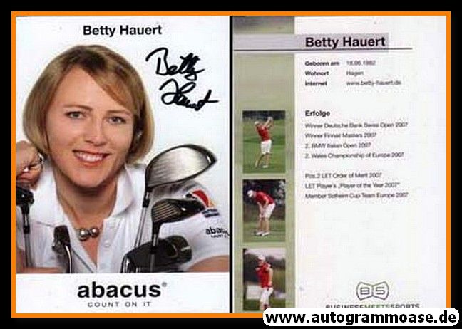 Autogramm Golf | Bettina HAUERT | 2007 (Abacus)