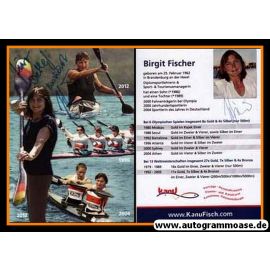 Autogramm Kanu | Birgit FISCHER | 2010er (Collage Color KanuFisch) OS-Gold