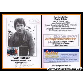 Autogramm Bob | Bodo BITTNER | 1976 Retro (Portrait SW) OS-Bronze