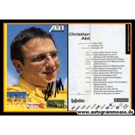 Autogramm Tourenwagen | Christian ABT | 2000 (Team Abt Sportsline)