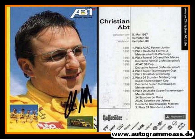 Autogramm Tourenwagen | Christian ABT | 2000 (Team Abt Sportsline)