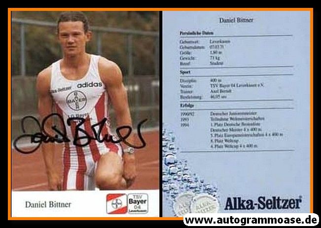 Autogramm Mittelstrecke | Daniel BITTNER | 1994 (Leverkusen)
