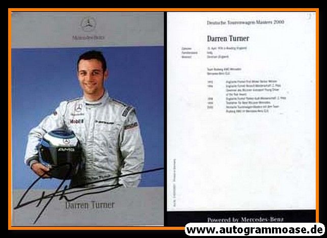 Autogramm Tourenwagen | Darren TURNER | 2000 (Mercedes)