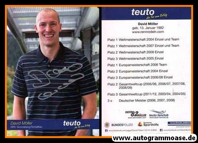 Autogramm Rodeln | David MÖLLER | 2008 (Teuto)