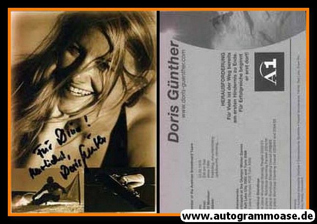 Autogramm Snowboard | Doris GÜNTHER | 2000er (Collage)