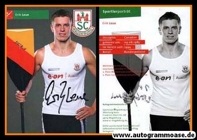 Autogramm Kanu | Erik LEUE | 2009 (SC Magdeburg)