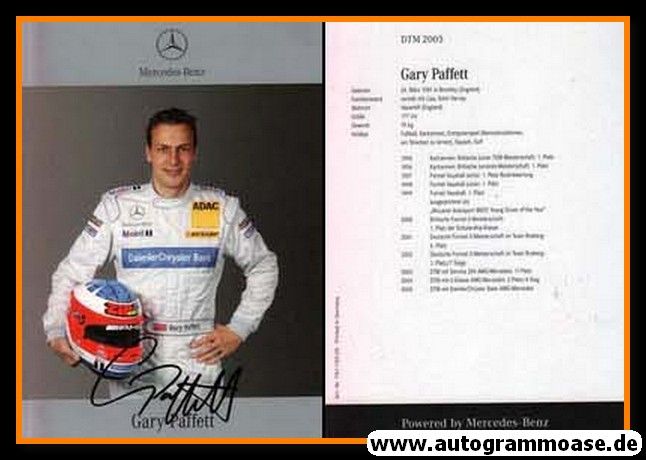 Autogramm Tourenwagen | Gary PAFFETT | 2005 Druck (DTM)