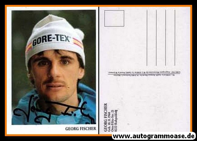 Autogramm Biathlon | Georg FISCHER | 1980er (Portrait Color)