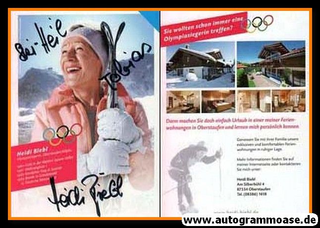 Autogramm Ski Alpin | Heidi BIEBL | 2010er (Portrait Color)