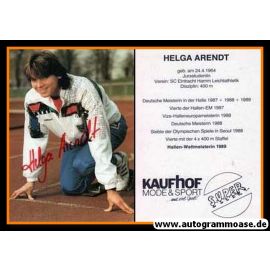 Autogramm Mittelstrecke | Helga ARENDT | 1980er (Kaufhof)