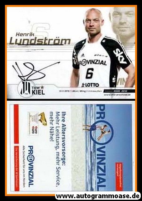 Autogramm Handball | THW Kiel | 2009 | Henrik LUNDSTRÖM