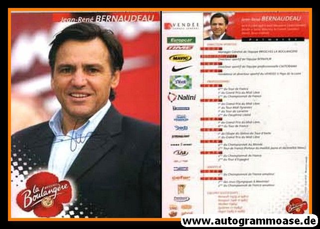 Autogramm Radsport | Jean-Rene BERNAUDEAU | 2003 (La Boulangere)
