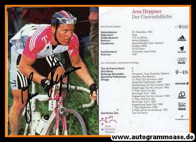 Autogramm Radsport | Jens HEPPNER | 1997 (Rennszene Color) Telekom 2