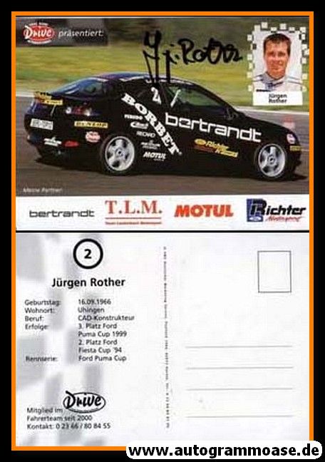 Autogramm Tourenwagen | Jürgen ROTHER | 2000er (Drive)
