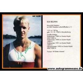 Autogramm Kanu | Kay BLUHM | 1990er (Portrait Color) 2