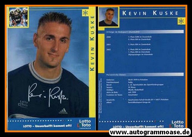 Autogramm Bob | Kevin KUSKE | 2002 (Portrait Color Lotto) OS-Gold